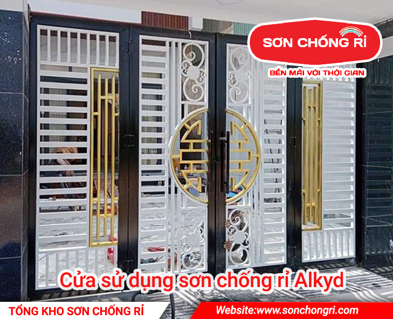 cửa sử dụng sươn chống rỉ alkyd