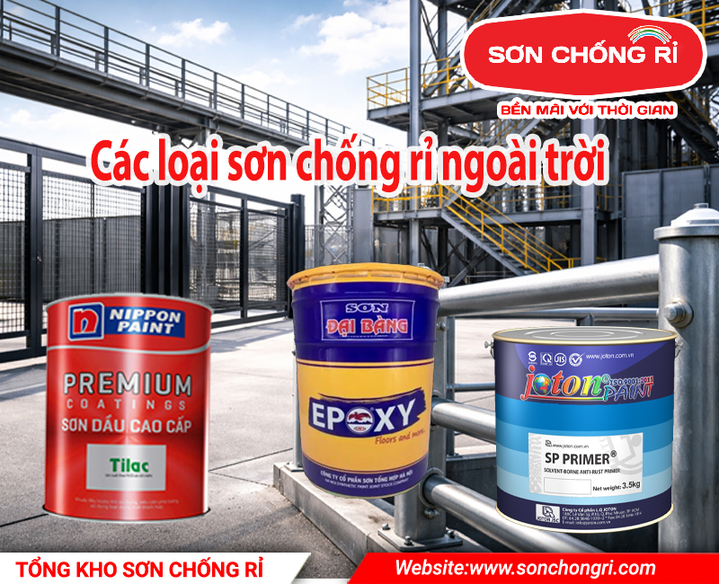 các loại sơn chống rỉ ngoài trời tốt