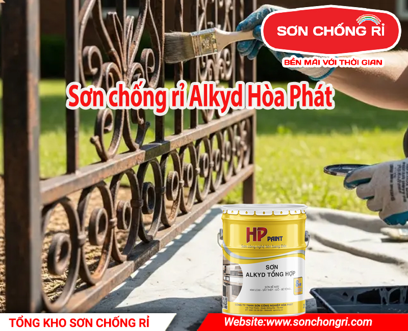 sơn chống rỉ Alkyd Hòa Phát