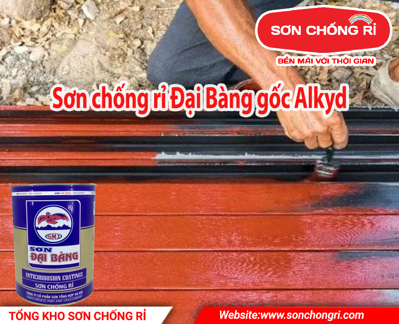 Sơn chống rỉ Đại Bàng gốc Alkyd