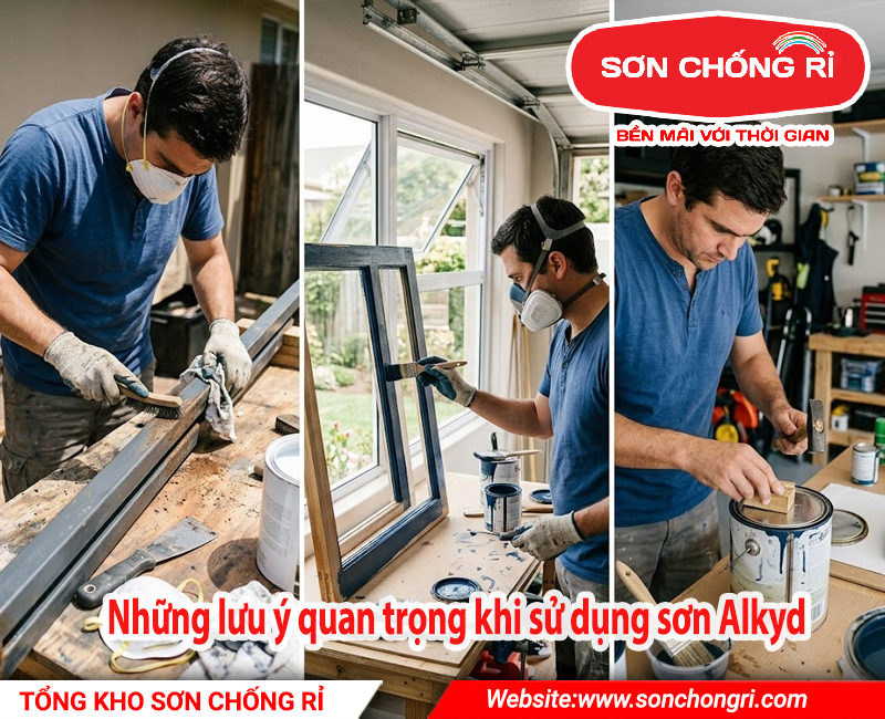Những lưu ý quan trọng khi sử dụng sơn Alkyd