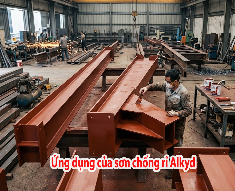 Ứng dụng của sơn chống rỉ Alkyd trong thực tế
