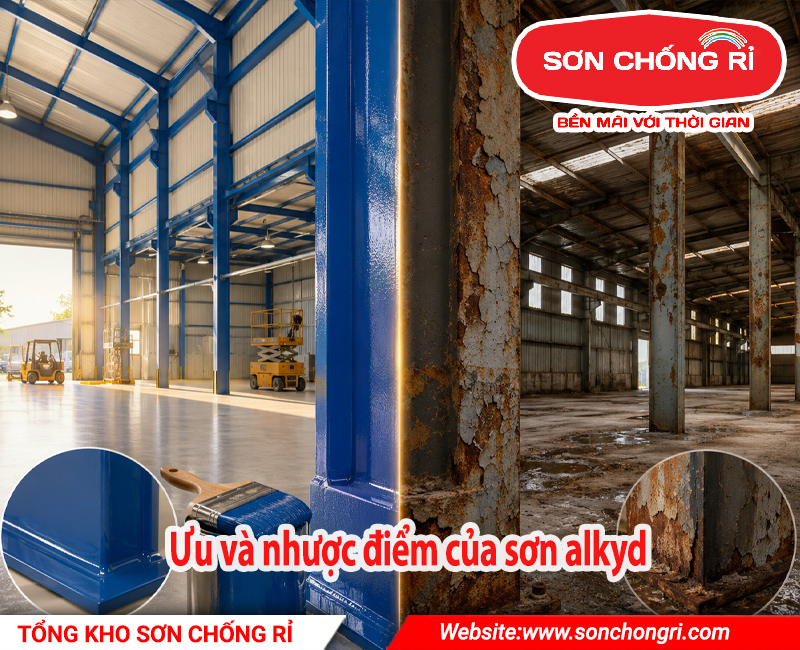 Ưu và nhược điểm của sơn alkyd trong xây dựng nhà xưởng