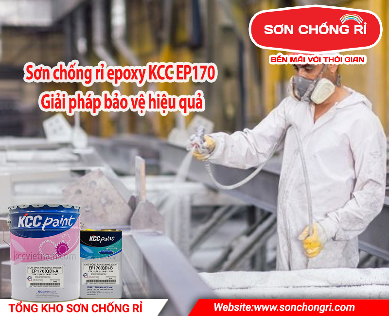 Sơn chống rỉ epoxy KCC EP170 giải pháp bảo vệ hiệu quả