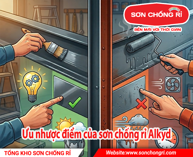 sơn chống rỉ Alkyd